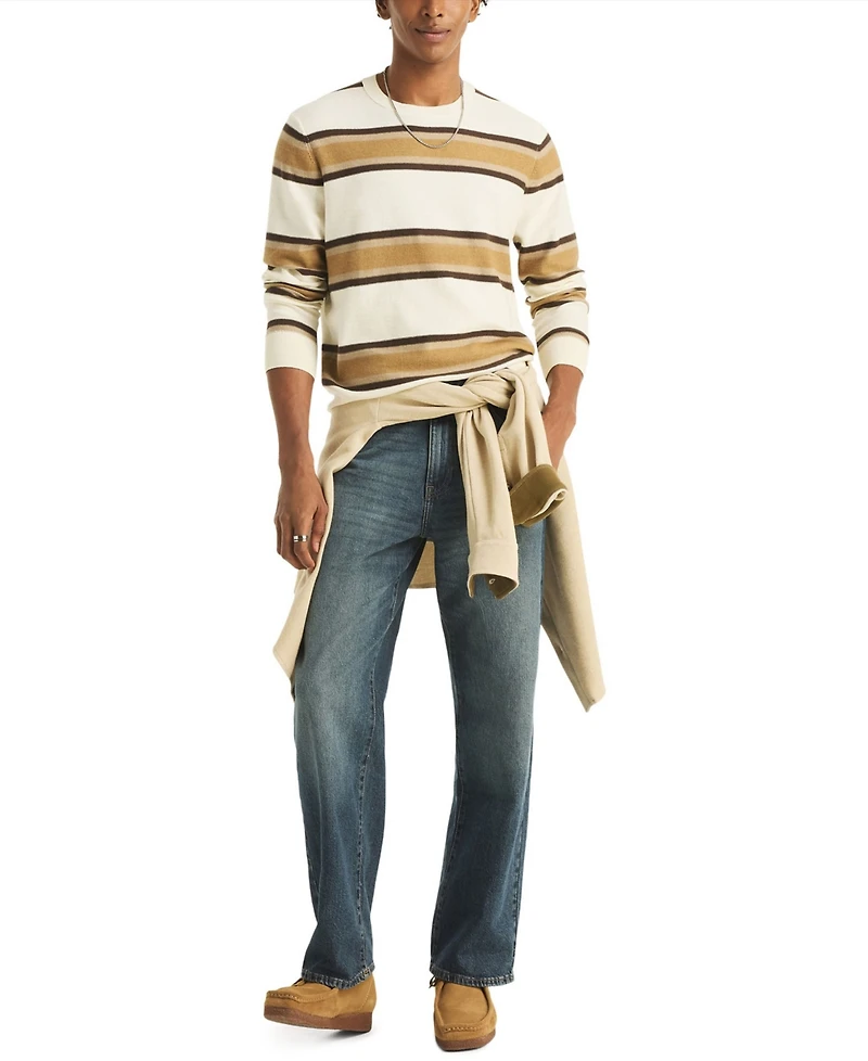 Nautica Men's Striped Crewneck Sweater