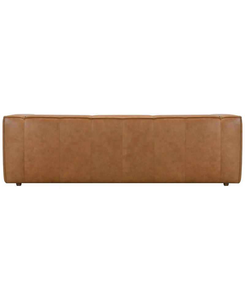 Moxley 99" Genuine Leather Deep Seating Sofa, Macy's Exclusive
