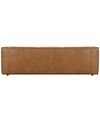 Moxley 99" Genuine Leather Deep Seating Sofa, Macy's Exclusive