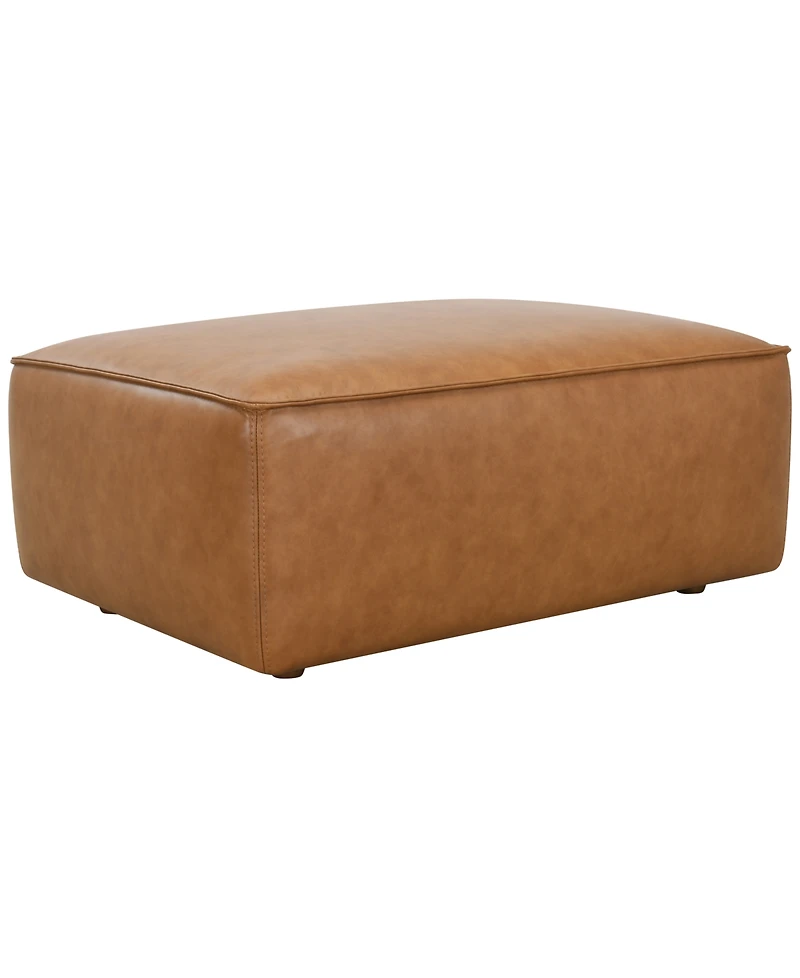 Moxley 40" Genuine Leather Bench Style Ottoman, Macy's Exclusive