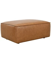 Moxley 40" Genuine Leather Bench Style Ottoman, Macy's Exclusive