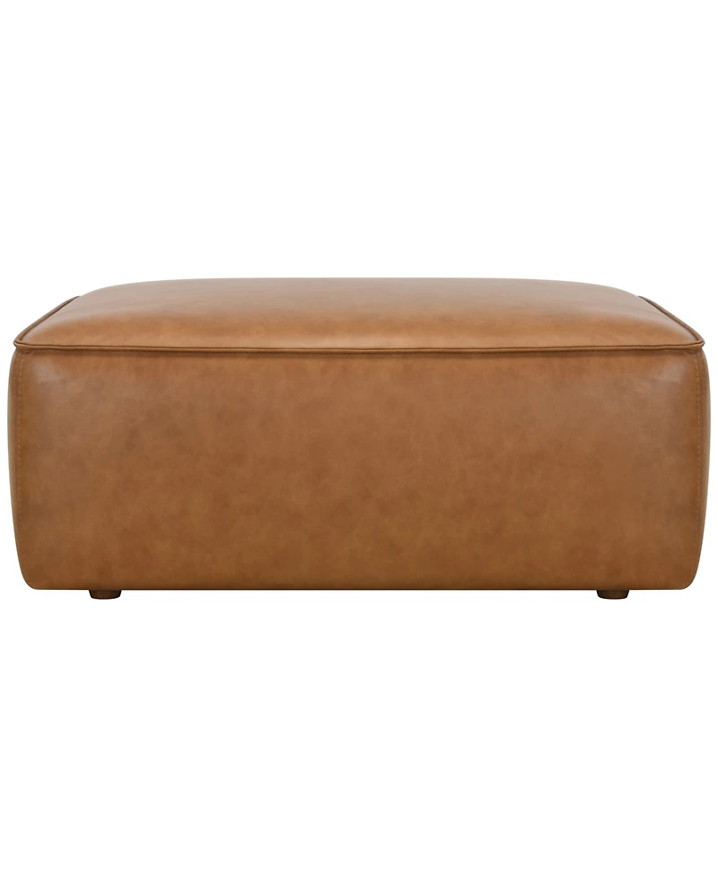 Moxley 40" Genuine Leather Bench Style Ottoman, Macy's Exclusive