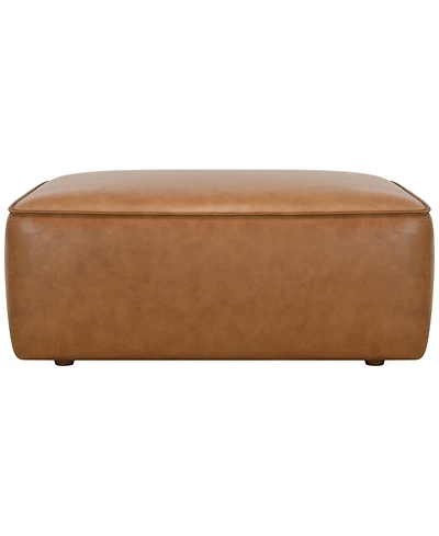 Moxley 40" Genuine Leather Bench Style Ottoman, Macy's Exclusive