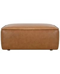 Moxley 40" Genuine Leather Bench Style Ottoman, Macy's Exclusive