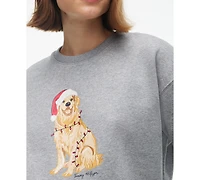 Tommy Hilfiger Women's Holiday Graphic Cotton-Blend Sweatshirt