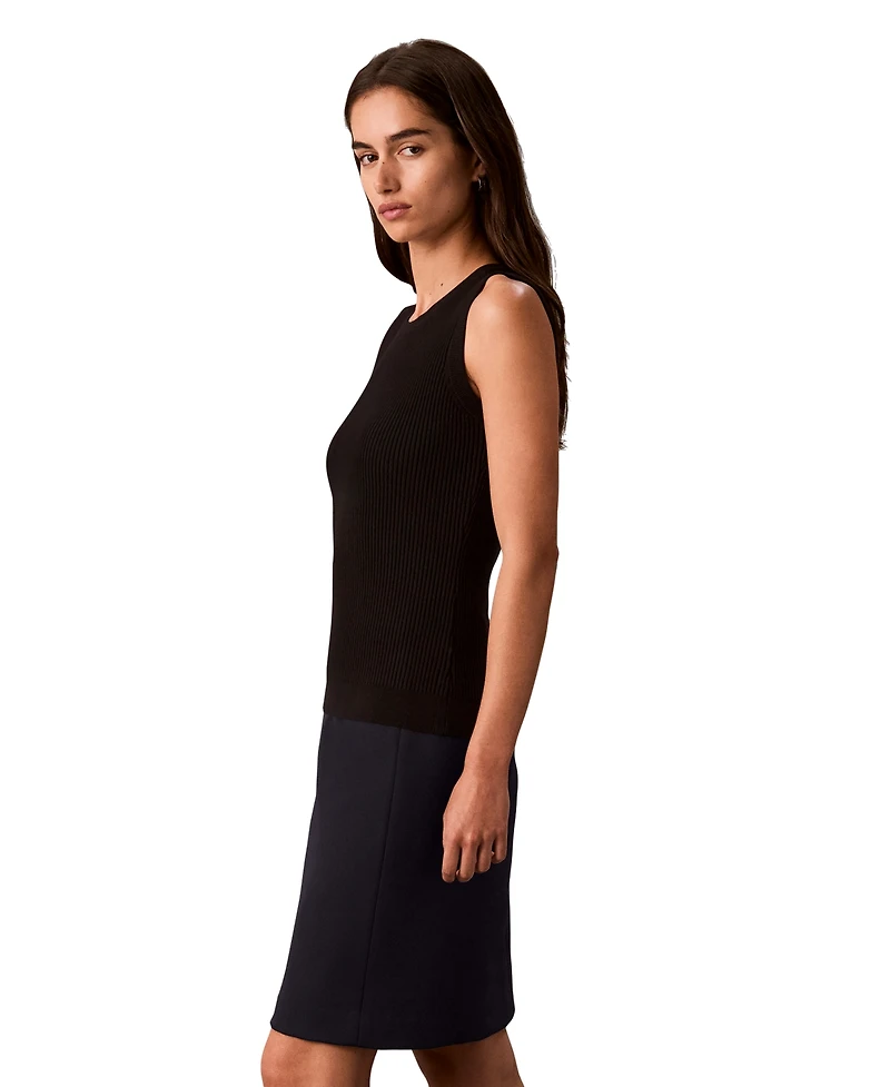 Calvin Klein Women's A-Line Twill Knee-Length Skirt