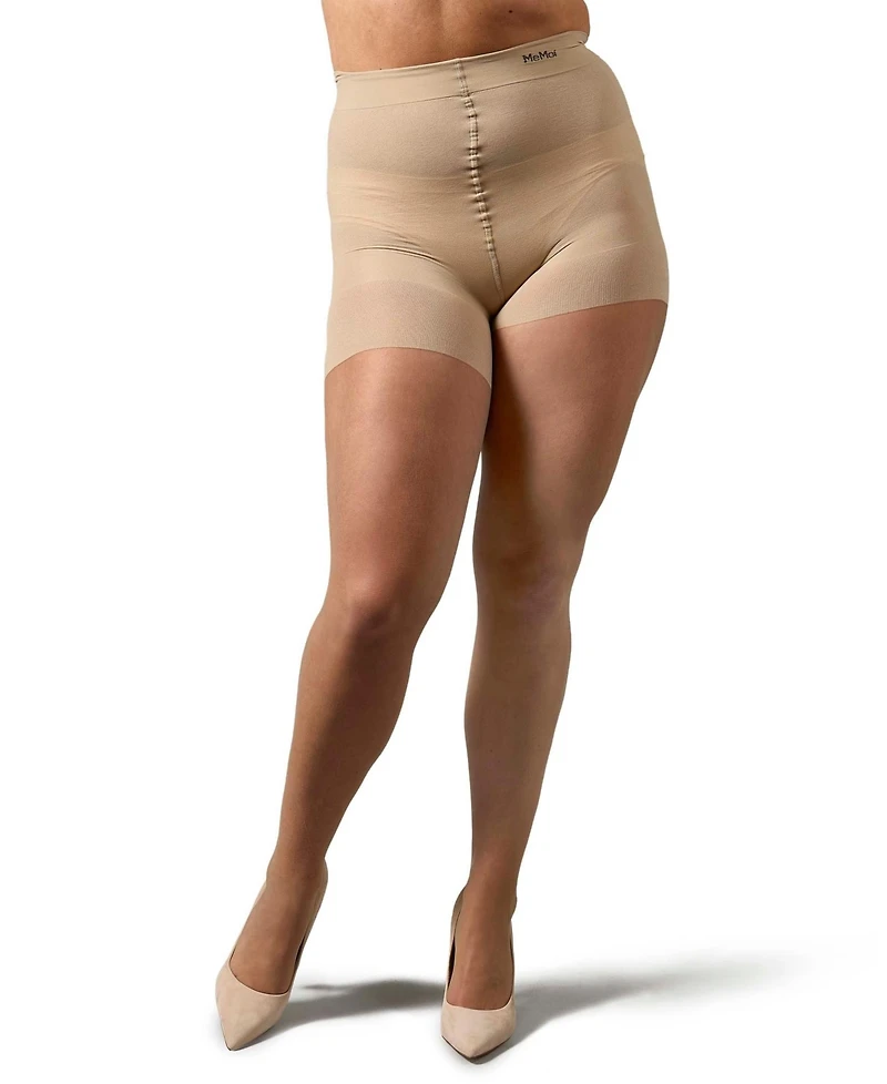 MeMoi Plus Curvy Ultra Sheer Control Top Pantyhose