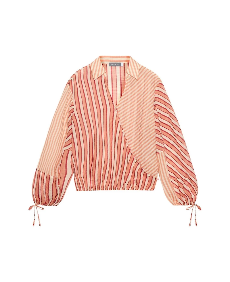 Mint Velvet Women's Striped Wrap Shirt