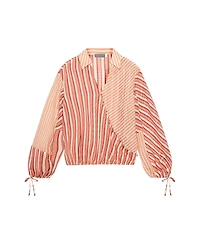 Mint Velvet Women's Striped Wrap Shirt