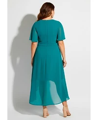 Avenue Women's High-Low Midi Dress