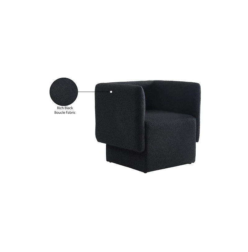 Meridian Furniture Vera Boucle Fabric Accent Chair