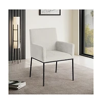 Meridian Furniture Reeves chenille Fabric Dining Chair, Set of 2