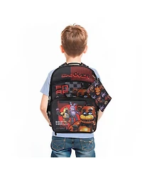 Five Nights at Freddy's Game Over 5-Piece 16 Inch Backpack And Lunch Set For School and Travel