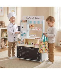Gymax Ice Cream Shop Wooden 27-Piece Playset, Ages 3+