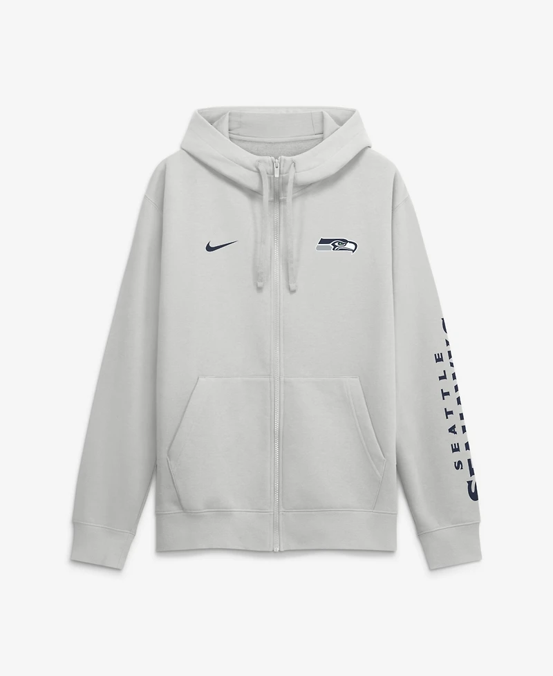 Nike Men's Seattle Seahawks Primetime Club Fleece Full-Zip Hoodie
