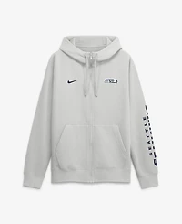 Nike Men's Seattle Seahawks Primetime Club Fleece Full-Zip Hoodie