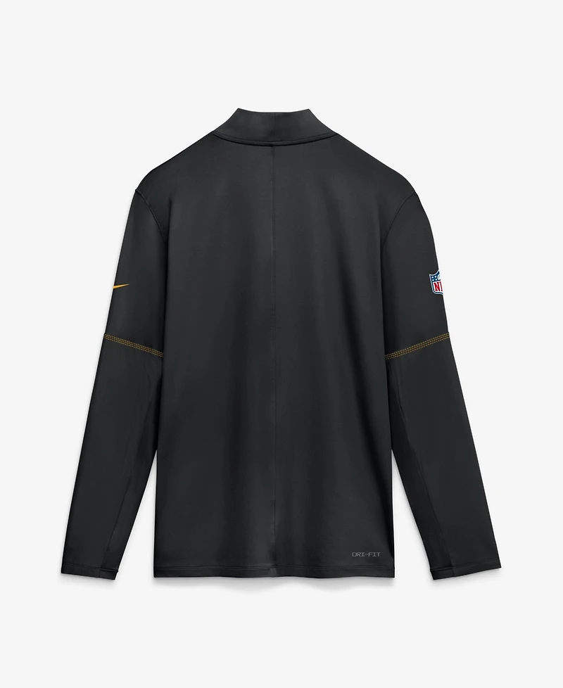 Nike Men's Pittsburgh Steelers Sideline Half-Zip Midweight Pullover Sweatshirt