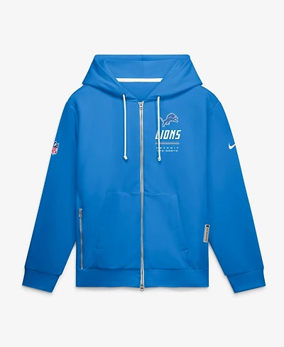 Nike Men's Detroit Lions Sideline Standard Issue Full-Zip Relaxed-Fit Hoodie