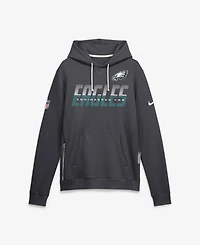 Nike Men's Philadelphia Eagles Sideline Standard Issue Top Prospect Dri-fit Heavyweight Long-Sleeve Pullover Hoodie