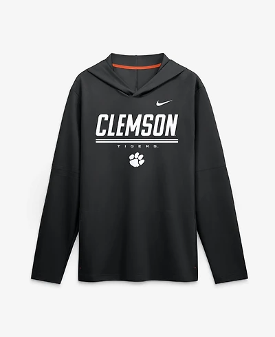 Nike Men's Clemson Tigers Sideline Lightweight Long-Sleeve Dri-fit Hoodie
