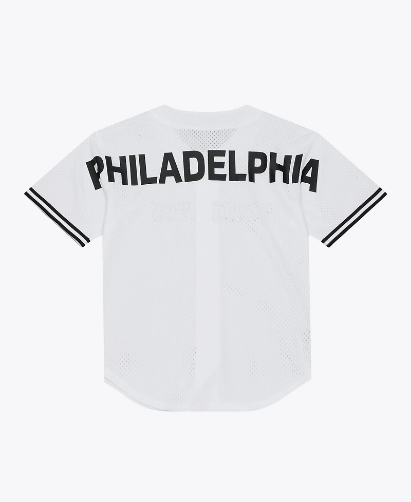 Mitchell & Ness Men's Philadelphia Eagles Mesh V-Neck Jersey