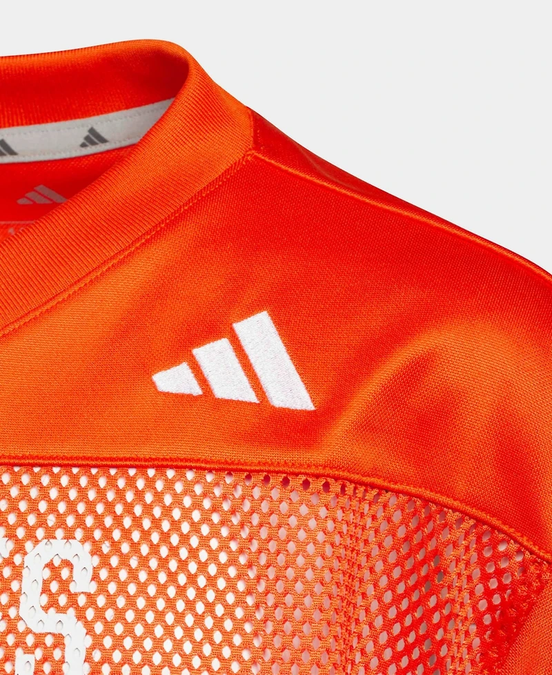 adidas Boys' and Girls' Miami Hurricanes Mesh Replica Tailgate Jersey
