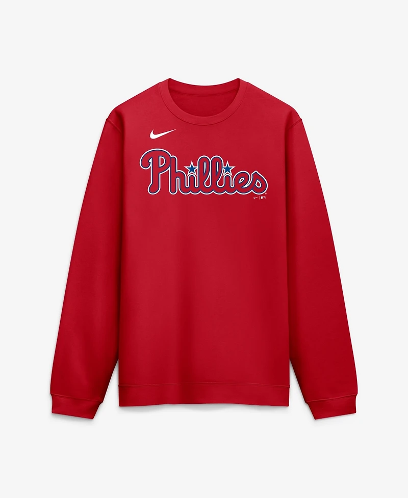 Nike Men's Philadelphia Phillies Primetime Wordmark Fleece Sweatshirt