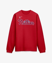 Nike Men's Philadelphia Phillies Primetime Wordmark Fleece Sweatshirt