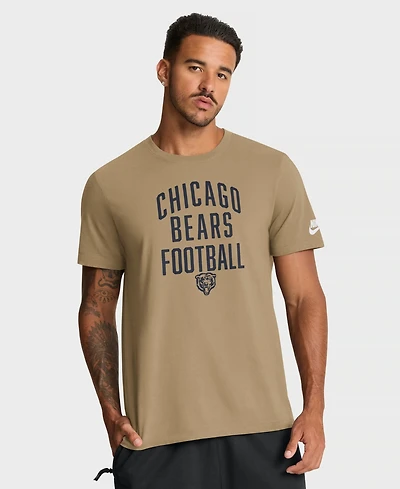Nike Men's Chicago Bears Rewind Essential Vintage Cotton T-Shirt