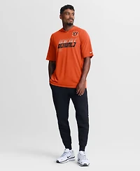 Nike Men's Cincinnati Bengals Short-Sleeve Tri-Blend Hooded Hoodie