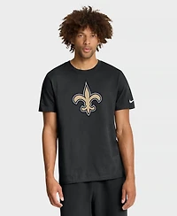 Nike Men's New Orleans Saints Essential Screen-Print Crewneck T-Shirt