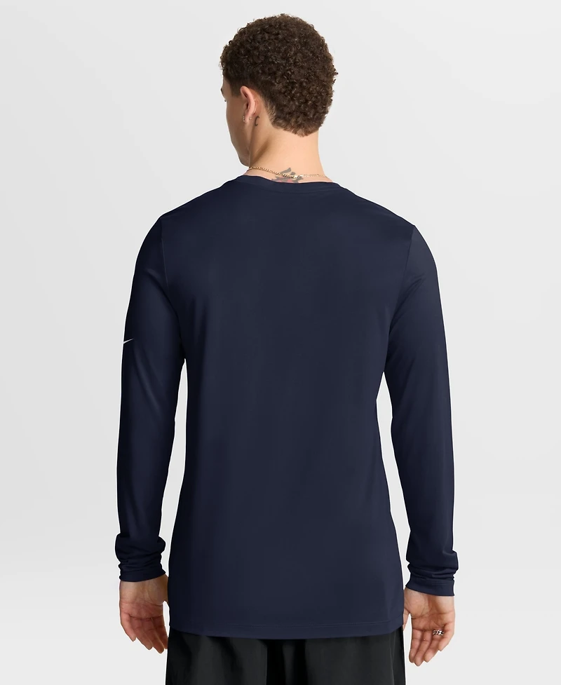 Nike Men's Seattle Seahawks Legend Icon Dri-fit Long-Sleeve Standard-Fit T-Shirt
