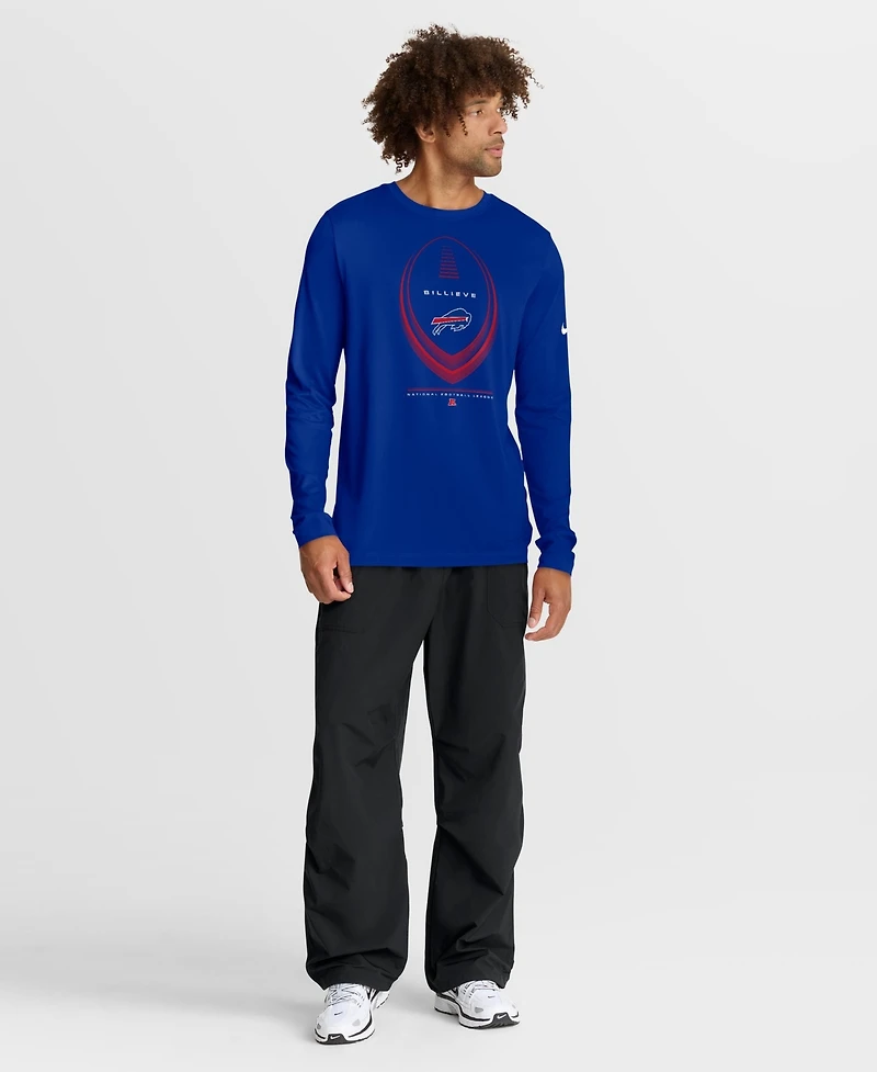 Nike Men's Buffalo Bills Legend Icon Dri-fit Long-Sleeve T-Shirt