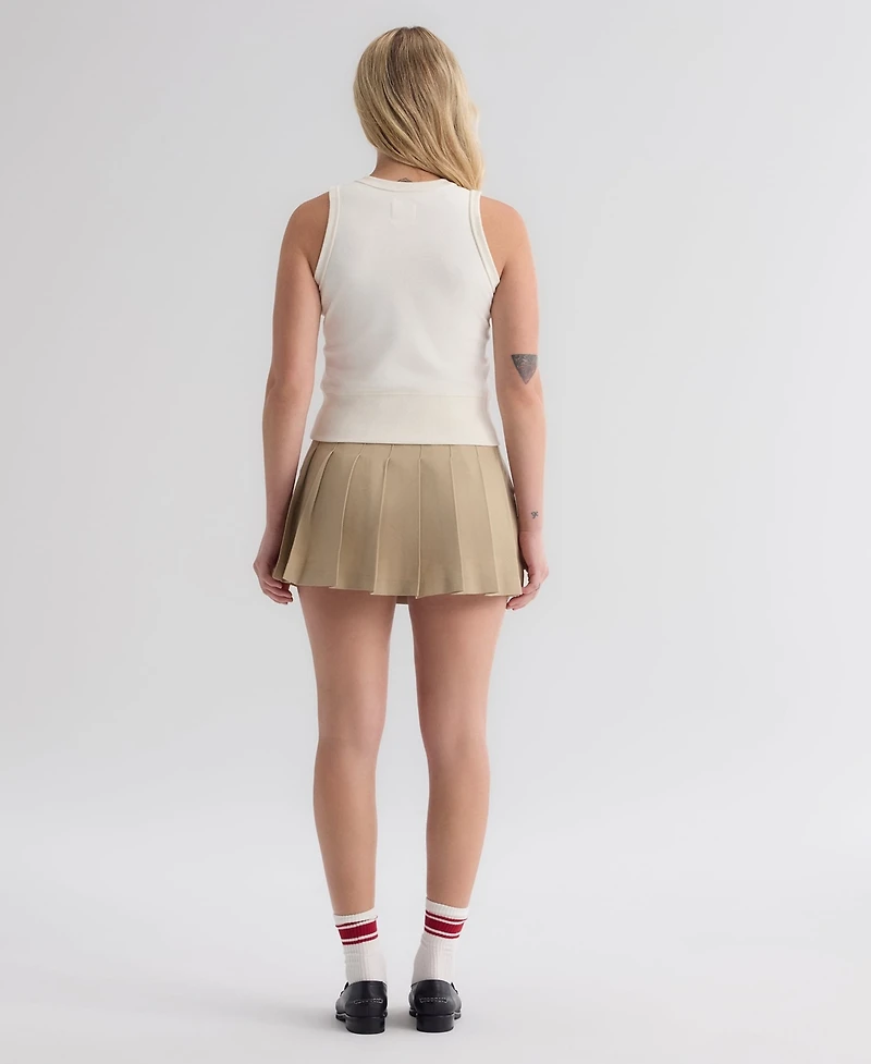 Fanatics Women's Boston Red Sox Iconic Ribbed Cropped Henley Tank Top