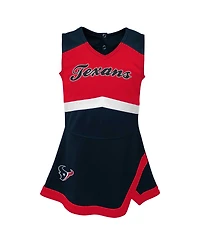 Outerstuff Girls Toddler Navy Houston Texans Cheer Captain Dress