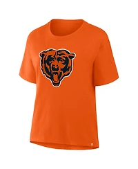 Fanatics Women's Chicago Bears Essential Legacy Dropped-Shoulder Graphic Tee