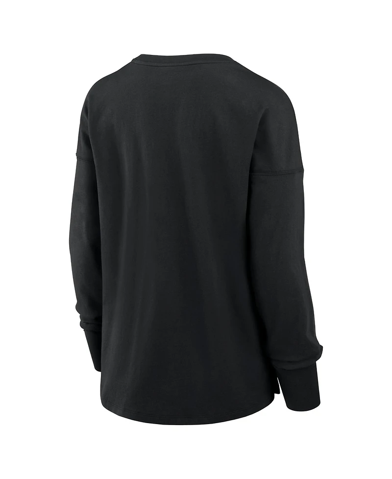 Fanatics Women's Chicago Bears Essential Long-Sleeve Crewneck T-Shirt