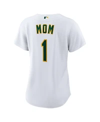 Nike Women's Oakland Athletics 1 Mom Home Replica Short-Sleeve Jersey