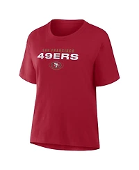 Fanatics Women's San Francisco 49ers Fade Legacy Relaxed-Fit T-Shirt