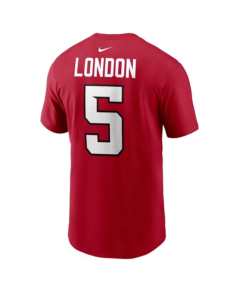 Nike Men's Atlanta Falcons Drake London Name & Number Short-Sleeve Crewneck T-Shirt