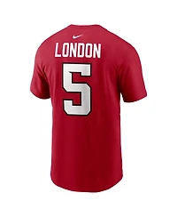 Nike Men's Atlanta Falcons Drake London Name & Number Short-Sleeve Crewneck T-Shirt