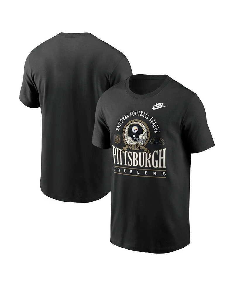 Nike Men's Rewind Essential Pittsburgh Steelers Screen-Printed Throwback T-Shirt