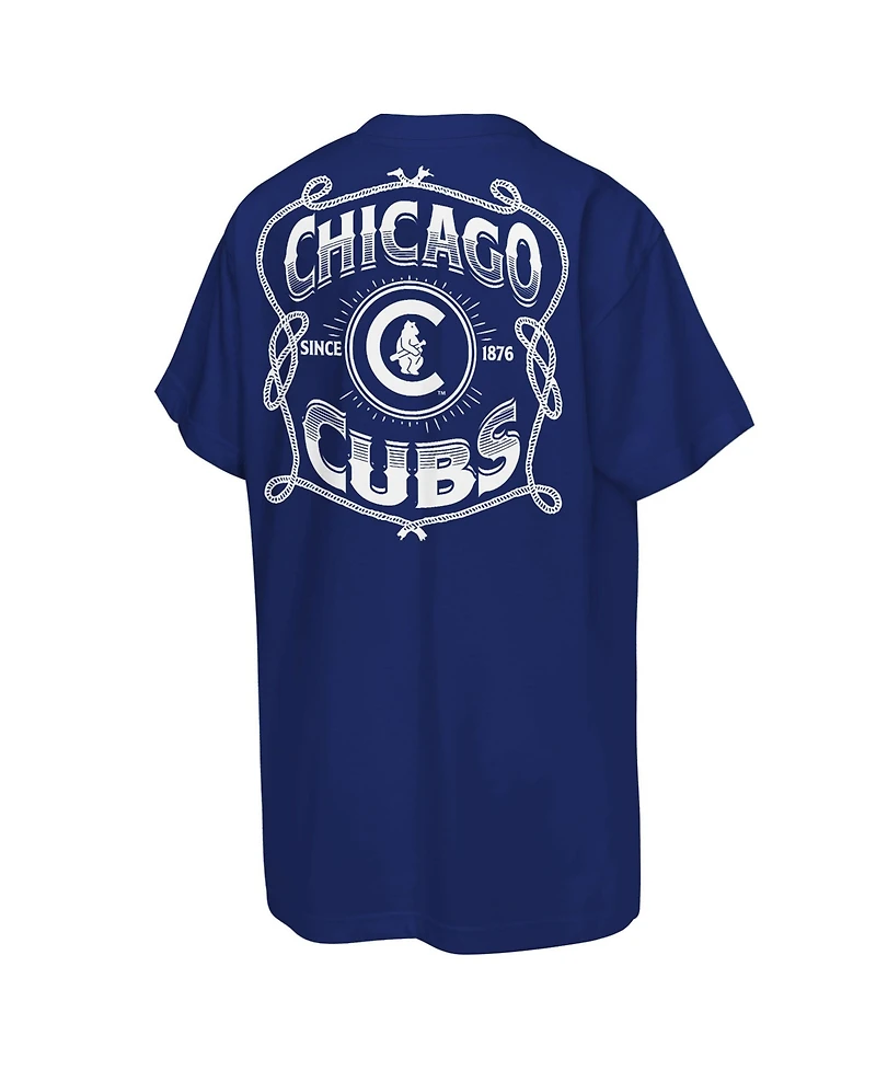 Mitchell & Ness Boys' and Girls' Chicago Cubs Cooperstown Rodeo Rope Vintage T-Shirt