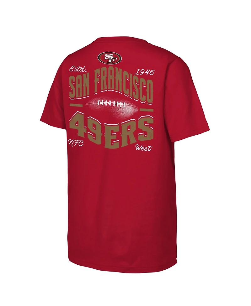 Outerstuff Boys' and Girls' San Francisco 49ers Top Pick Crewneck T-Shirt