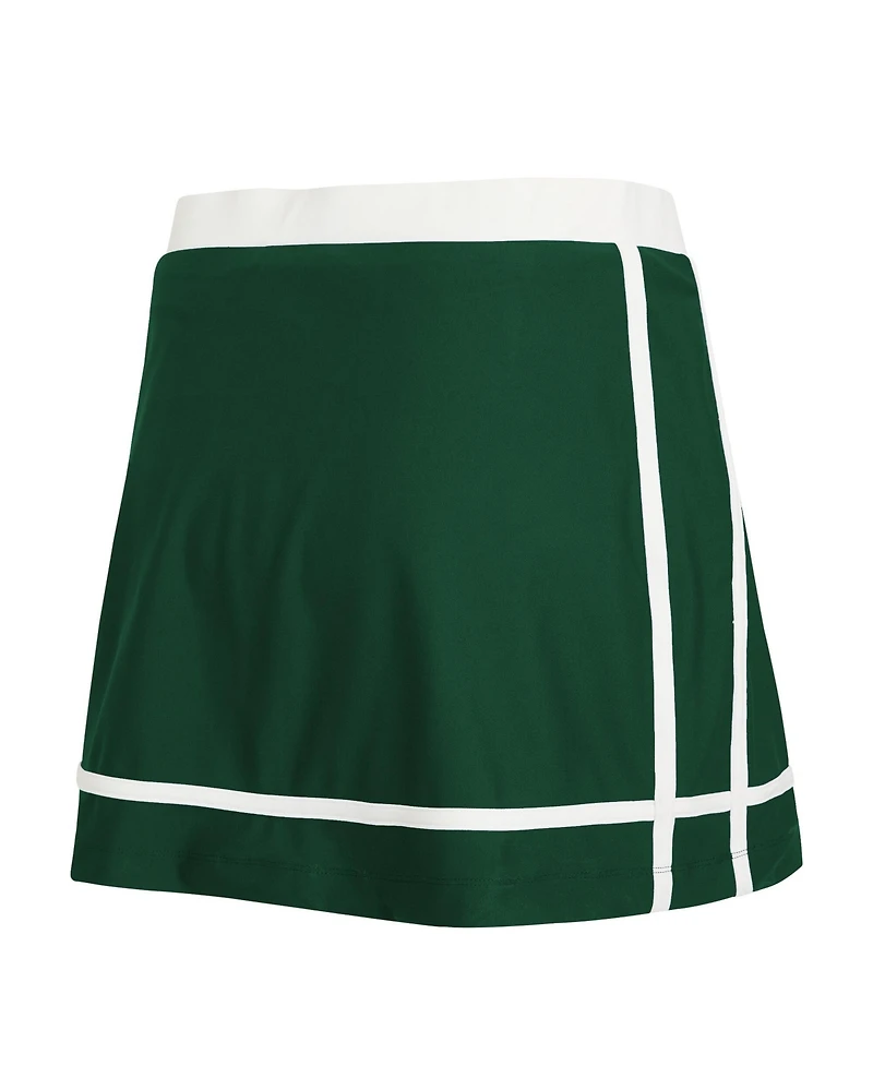 Wear by Erin Andrews Women's Green Bay Packers Stripe Elastic-Waist Skort