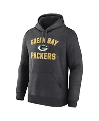 Logo Athletic Men's Green Bay Packers Arch Victory Long-Sleeve Classic-Fit Cotton-Blend Pullover Hooded Sweatshirt