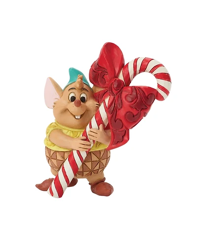 Jim Shore Disney Cinderella Gus Gus Candy Cane Mini Figurine