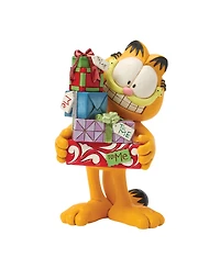 Jim Shore Garfield with Stack of Presents Figurine