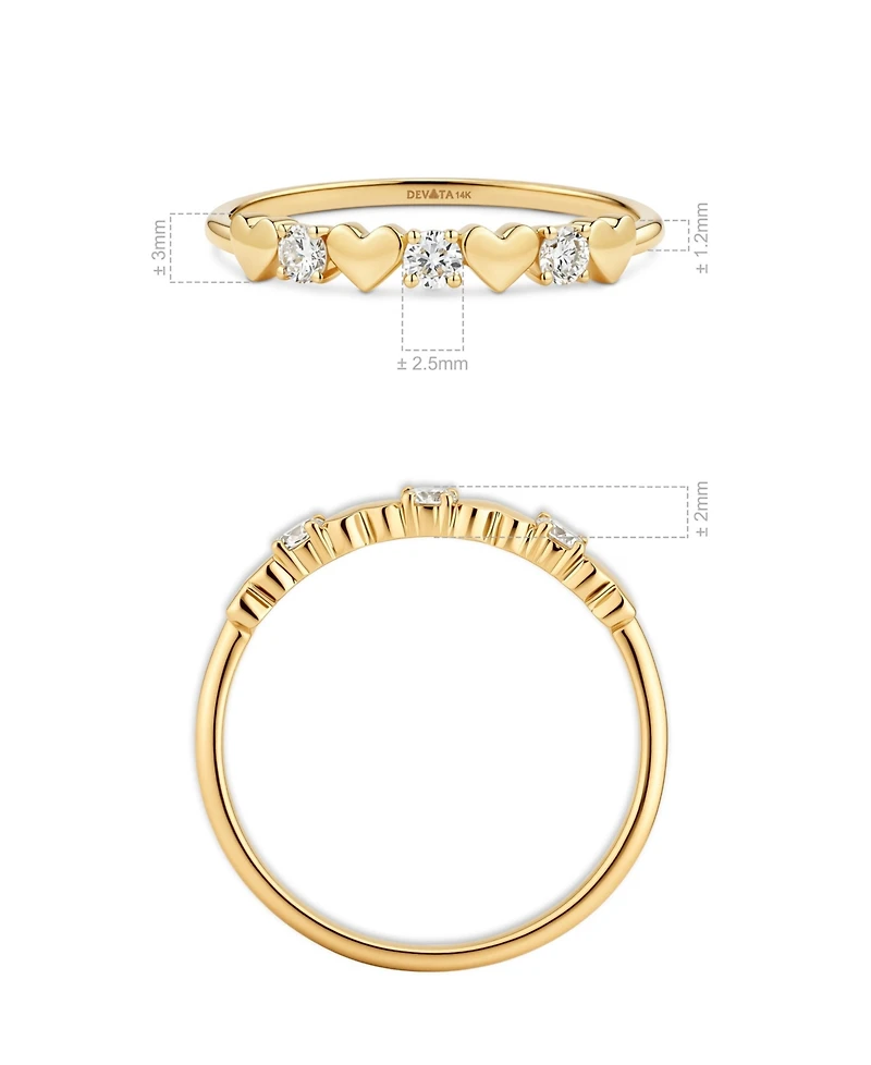 Devata Heart Ring 14K Gold