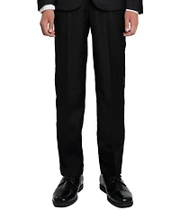 Peanut Butter Collection Big Boys 007 Slim Fit 5-Piece Shirt, Bowtie, Jacket, Vest and Pants Tuxedo Set